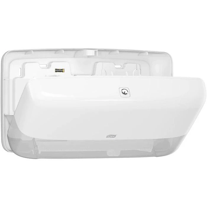 Tork Toilettenpapierspender Elevation, 555500, T2, Kunststoff, Für 2 Mini Jumbo Rollen, Weiß 4 Tork Toilettenpapierspender Elevation, 555500, T2, Kunststoff, Für 2 Mini Jumbo Rollen, Weiß – Bild 4