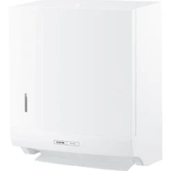 CWS Handtuchspender Paradise Paper Slim, 4622000, Kunststoff, Mit Panel Und Schloss, 300 Tücher, Weiß