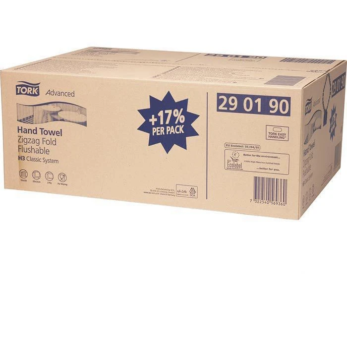 Tork 290190 Advanced 2-lagig Zick-Zack 23x23 Weiß 4 Tork 290190 Advanced 2-lagig Zick-Zack 23x23 Weiß – Bild 4