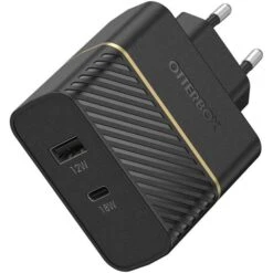 Otterbox USB-Ladegerät 78-52723, 30W, 3A, Schwarz, 1x USB A, 1x USB C, 2 Port