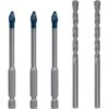 Bosch Bohrer Expert HEX-9 HardCeramic Mixed, 5-teiliges Set, 6mm, Fliesenbohrer