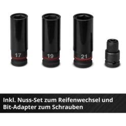 Einhell Akku-Schlagschrauber IMPAXXO 18/400, 400Nm, 18V, Mit Bit-Adapter Und Nuss-Set -Angebote HausGlanz Store 0e54962c8b19362336eebfeb9e24e5612a74d590 akku schlagschrauber einhell impaxxo 18400