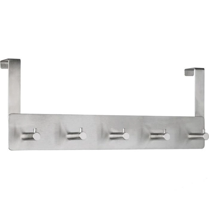 Alco Kleiderhaken 2840, Für Die Tür, Silber, Metall, 5 Haken 1 Alco Kleiderhaken 2840, Für Die Tür, Silber, Metall, 5 Haken