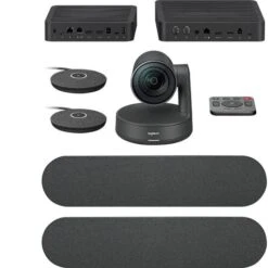 Logitech Videokonferenzsystem Rally Plus, Inkl. Lautsprecher, Mikrofon, Hub, Kamera