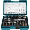 Makita Werkzeugkoffer B-54081, Ratschen + Bit-Set, 21-teilig, Im Klappkoffer