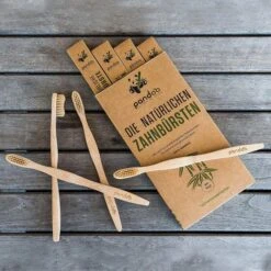 Pandoo Zahnbürste Aus Bambus, Bio, Holzfrei, Mittel Bis Weich, Für Erwachsene & Kinder, 4 Stück -Angebote HausGlanz Store 13b0871e39bc2871943147e03d9ec310bd349d6c zahnbuerste pandoo aus bambus bio holzfrei