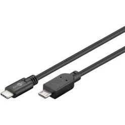 Goobay USB-Kabel 67993, USB 2.0, 1 M, Anschlusskabel, C Stecker / Micro B Stecker