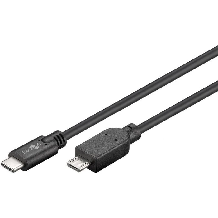 Goobay USB-Kabel 67993, USB 2.0, 1 M, Anschlusskabel, C Stecker / Micro B Stecker 1 Goobay USB-Kabel 67993, USB 2.0, 1 M, Anschlusskabel, C Stecker / Micro B Stecker