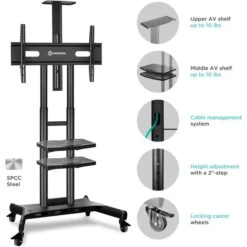 Onkron TV-Ständer TS1881-BLK, Schwarz, TV-Standfuß,55-80 Zoll, Mit Zwischenboden & Rollen 11 Onkron TV-Ständer TS1881-BLK, Schwarz, TV-Standfuß,55-80 Zoll, Mit Zwischenboden & Rollen -Angebote HausGlanz Store 16fbeef81c802ea51554d93d4128a3a32cc89872 tv staender onkron ts1881 blk schwarz