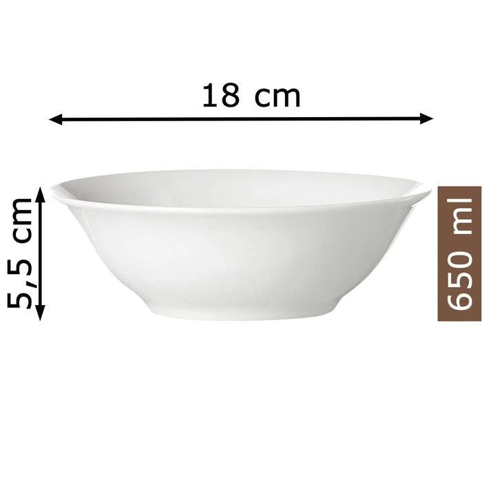 Ritzenhoff&Breker Müslischale Snap Bianco, Porzellan, Weiß, Servierschale, 18cm, Set, 4 Stück 2 Ritzenhoff&Breker Müslischale Snap Bianco, Porzellan, Weiß, Servierschale, 18cm, Set, 4 Stück – Bild 2