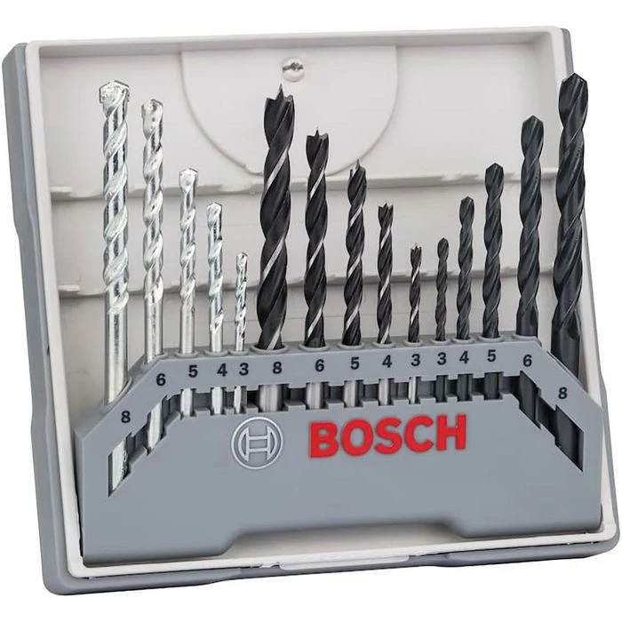 Bosch Bohrer 2607017038, Professional, 15-teiliges Set, 3-8mm, Metall, Holz, Steinbohrer 1 Bosch Bohrer 2607017038, Professional, 15-teiliges Set, 3-8mm, Metall, Holz, Steinbohrer