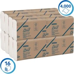 Kimberly-Clark Papierhandtücher Scott, 1804, 1-lagig, Multifold-Falz, 23,5 X 23,0cm, 4000 Stück -Angebote HausGlanz Store 176f51e76eae8d3133175d04a96d9b812e5972da papierhandtuecher scott 1804