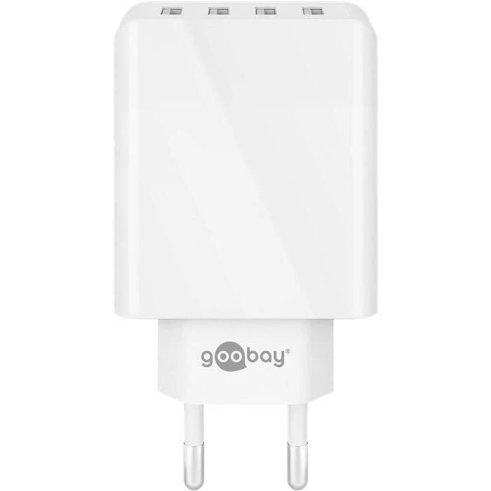 Goobay USB-Ladegerät 44962, 30W, 3A, Weiß, 4x USB A, 4 Port 4 Goobay USB-Ladegerät 44962, 30W, 3A, Weiß, 4x USB A, 4 Port – Bild 4