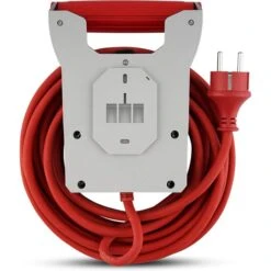 Strom-Verlängerungskabel REV-Ritter 10m, 2-fach Schutzkontakt, Außen IP44, Rot/grau -Angebote HausGlanz Store 19eef833315df67c511584e4f9be092ca49a0dc0 strom verlaengerungskabel rev ritter