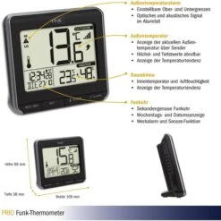 TFA Thermometer 30.3069.01 Prio, Innen/außen, Digital, Mit Hygrometer, Inkl. Funk-Sensor -Angebote HausGlanz Store 1ab2a7afc920a31f5fd83d2f5f7a59319b45c7ec thermo hygrometer tfa 30.3069.01 prio funk