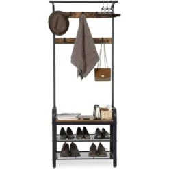 Vasagle Garderobenständer HSR40B, Vintage, Mit 9 Haken, Metall / Holz, Schwarz / Braun 7 Vasagle Garderobenständer HSR40B, Vintage, Mit 9 Haken, Metall / Holz, Schwarz / Braun -Angebote HausGlanz Store 1bc9e13750a0c13d9e40f1e3a3490ee07a63cc5e garderobenstaender vasagle hsr40b vintage