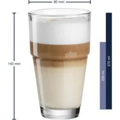 Leonardo Kaffeegläser Solo Becher 043400, Latte Macchiato Gläser, 370ml, 6 Stück -Angebote HausGlanz Store 1c0636036e0dc75260773d8f01ca8f04ac2334aa kaffeeglaeser leonardo solo becher 043400