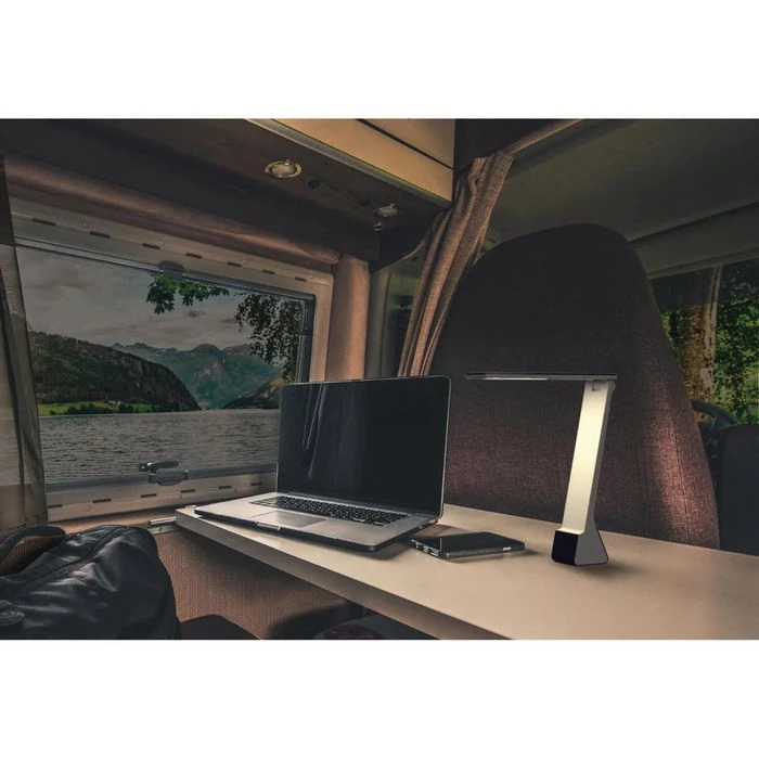 Maul Schreibtischlampe Maulseven LED, Dimmbar, Akku, Standfuß, Schwarz 2 Maul Schreibtischlampe Maulseven LED, Dimmbar, Akku, Standfuß, Schwarz – Bild 2