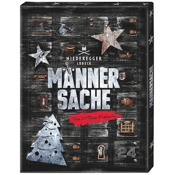 Niederegger Adventskalender Männersache, Mit Marzipan, Zartbitter, Lebkuchen, Pralinen Etc. 1 Niederegger Adventskalender Männersache, Mit Marzipan, Zartbitter, Lebkuchen, Pralinen Etc.