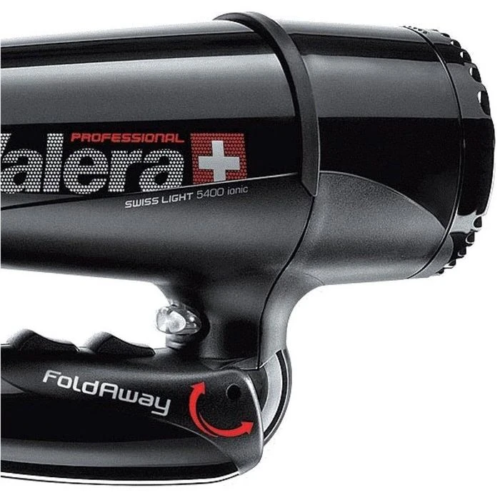 Valera Haartrockner Swiss Light 5400 Fold Away, Ionen-Haartrockner, Klappbar, 2000 Watt, Schwarz 4 Valera Haartrockner Swiss Light 5400 Fold Away, Ionen-Haartrockner, Klappbar, 2000 Watt, Schwarz – Bild 4