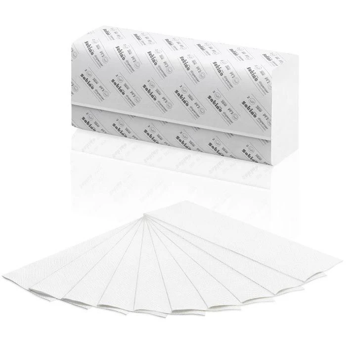 Satino Prestige By Wepa 274980 24x32 2-lagig Interfold Weiß 2 Satino Prestige By Wepa 274980 24x32 2-lagig Interfold Weiß – Bild 2