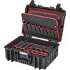 Knipex Werkzeugkoffer Robust23 Elektro 00 21 35 LE, Leer, Schlagfester Polypropylen Klappkoffer