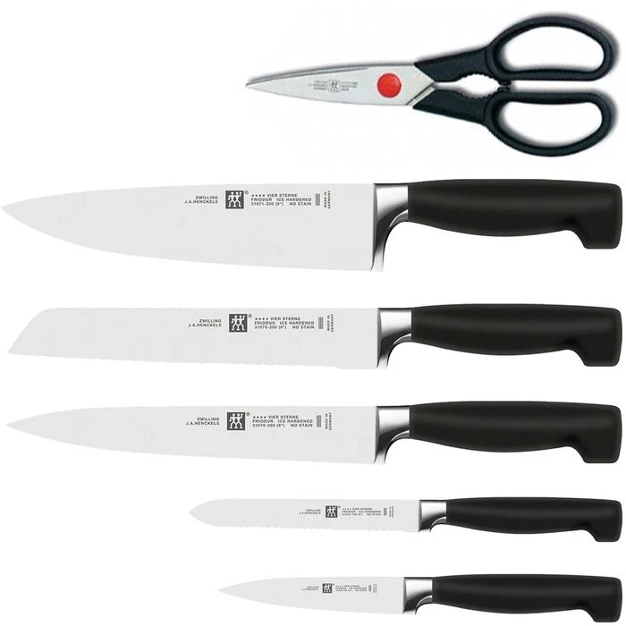 Zwilling Messerblock Four Star 35145-000, Esche Braun, Selbstschärfend, 7-teilig 2 Zwilling Messerblock Four Star 35145-000, Esche Braun, Selbstschärfend, 7-teilig – Bild 2