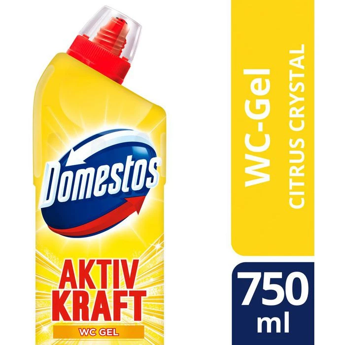 Domestos WC-Reiniger Aktiv Kraft Citrus Fresh, WC Gel, Beseitigt 99,9% Der Bakterien, 1 Liter 4 Domestos WC-Reiniger Aktiv Kraft Citrus Fresh, WC Gel, Beseitigt 99,9% Der Bakterien, 1 Liter – Bild 4