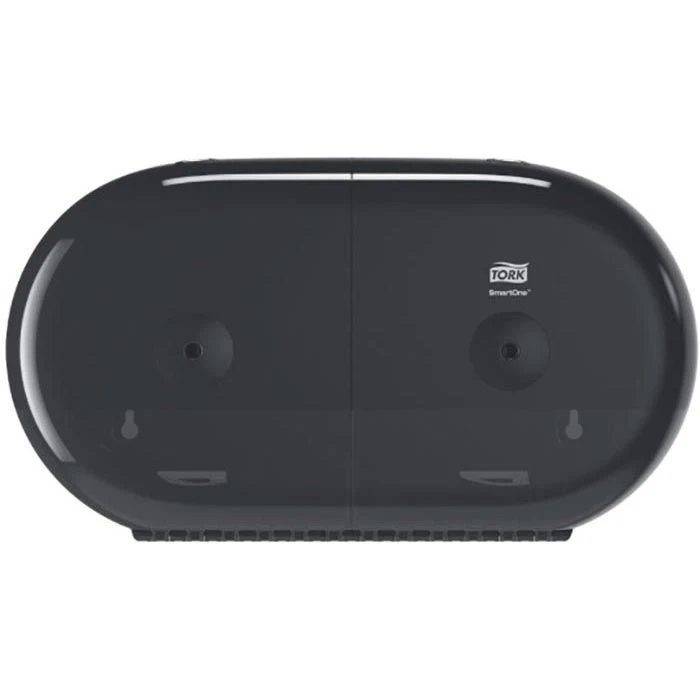 Tork Toilettenpapierspender SmartOne Mini, 682008, T9, Kunststoff, Für 2 Jumbo Rollen, Schwarz 4 Tork Toilettenpapierspender SmartOne Mini, 682008, T9, Kunststoff, Für 2 Jumbo Rollen, Schwarz – Bild 4