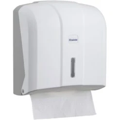 Böttcher-AG Handtuchspender Profi, Kunststoff, Für 500 Falthandtücher, Weiß