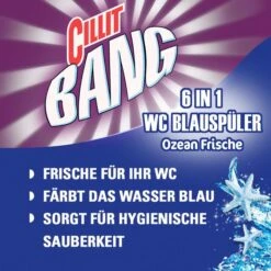 Cillit-Bang WC-Duftspüler 6 In 1 Blauspüler, Ozean Frische, Im Korb, 3 Stück -Angebote HausGlanz Store 25c6f9c2d213f006e04714c0cba6cc9f4d4d236b wc duftspueler cillit bang 6 in 1 blauspueler ozean