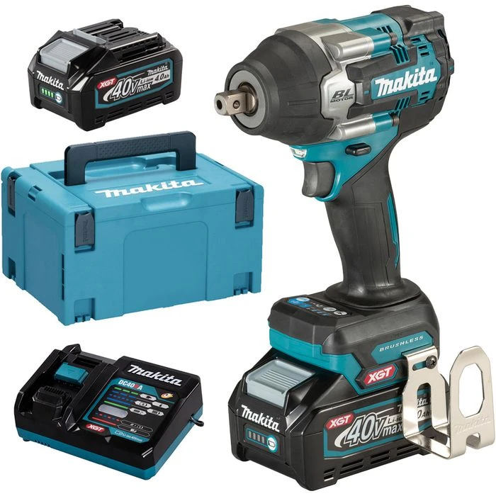 Makita Akku-Schlagschrauber TW008GM201 XGT, 760Nm, 40V / 4,0Ah, Mit 2 Akkus, Ladegerät Und Koffer 1 Makita Akku-Schlagschrauber TW008GM201 XGT, 760Nm, 40V / 4,0Ah, Mit 2 Akkus, Ladegerät Und Koffer