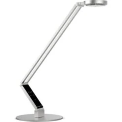 Luctra Schreibtischlampe Table Radial LED, Dimmbar, Standfuß, Silber
