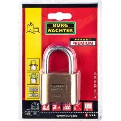 Burg Wächter Burg-Wächter Vorhängeschloss No.99, 99 Ni 50 SB, Zahlenschloss Mit Schlüssel, Wetterfest, Messing -Angebote HausGlanz Store 2672fdfcdaf6919e3616301efbb77f0baaa88594 vorhaengeschloss burg waechter no.99 99 ni 50 sb