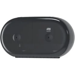 Tork Toilettenpapierspender SmartOne Mini, 682008, T9, Kunststoff, Für 2 Jumbo Rollen, Schwarz