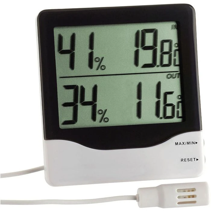 TFA Thermo-Hygrometer 30.5013 Innen / Außen, Digital, Mit Kabelfühler 1 TFA Thermo-Hygrometer 30.5013 Innen / Außen, Digital, Mit Kabelfühler
