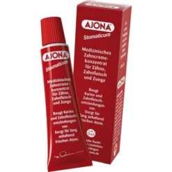 Ajona Zahnpasta Stomaticum, Zahncremekonzentrat, Antibakteriell, Ohne Fluorid, 25ml