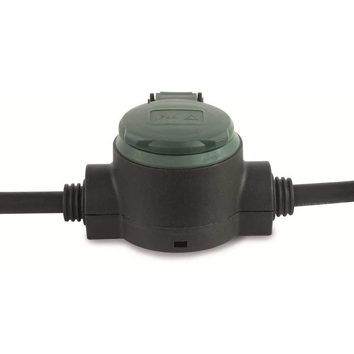 REV Strom-Verlängerungskabel Supraflex, 10m, 3 X Schutzkontakt, Außen, Schwarz 2 REV Strom-Verlängerungskabel Supraflex, 10m, 3 X Schutzkontakt, Außen, Schwarz – Bild 2