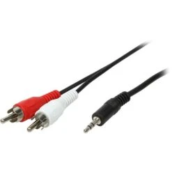 LogiLink Audiokabel CA1043 5,0m, 3,5mm Klinke / 2x Cinch, Stereo