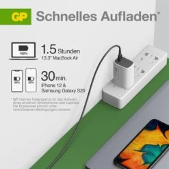 GP USB-Ladegerät Batteries GM3A, 65W, 5A, Weiß, 2x USB C, 1x USB A, 3 Port -Angebote HausGlanz Store 2ce81ff90e29e80a31a123a35a1547aceb835bf9 usb ladegeraet gp batteries gm3a 65w 5a