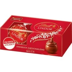 Lindt Pralinen Lindor Milch, 3er Stange, 37g