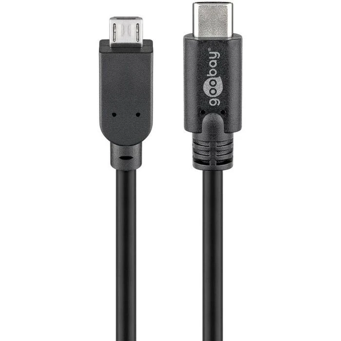 Goobay USB-Kabel 67993, USB 2.0, 1 M, Anschlusskabel, C Stecker / Micro B Stecker 2 Goobay USB-Kabel 67993, USB 2.0, 1 M, Anschlusskabel, C Stecker / Micro B Stecker – Bild 2