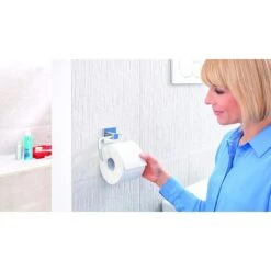 Tesa Toilettenpapierspender Deluxxe, 40400, Ohne Bohren, Metall, Für 1 Kleinrolle, Silber -Angebote HausGlanz Store 37762ff339afff89cef815ddc6ada374d0849dba toilettenpapierspender tesa deluxxe 40400