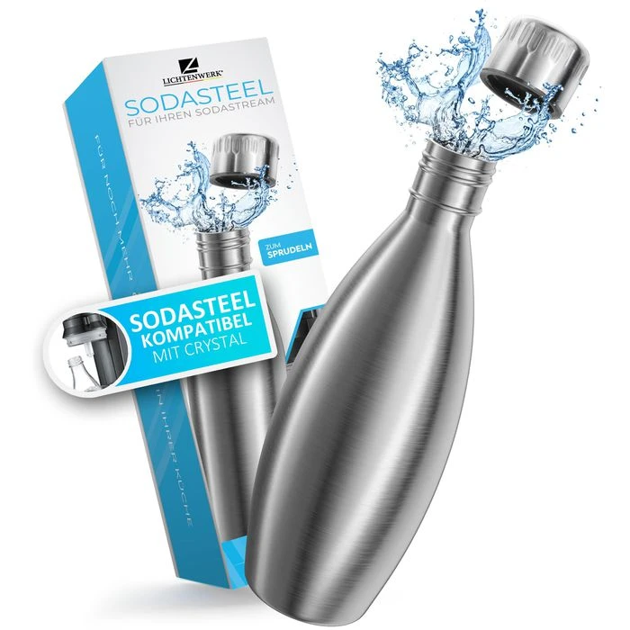 Lichtenwerk Karaffe SodaSteel Edelstahl, Mit Deckel, 0,9 Liter 1 Lichtenwerk Karaffe SodaSteel Edelstahl, Mit Deckel, 0,9 Liter