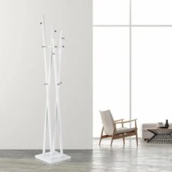 Haku-Möbel Garderobenständer 20307, Mit 12 Haken, Metall, Weiß -Angebote HausGlanz Store 38b4d5628d6aacd1c4dd593bdd6a3d7c60cda8e2 garderobenstaender haku moebel 20307