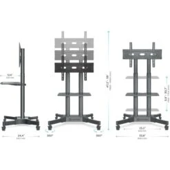 Onkron TV-Ständer TS1351-BLK, Schwarz, TV-Standfuß,32-65 Zoll, Mit Zwischenboden & Rollen -Angebote HausGlanz Store 39508be8559d1898c4ef3c05ad5efb545077a75a tv staender onkron ts1351 blk schwarz
