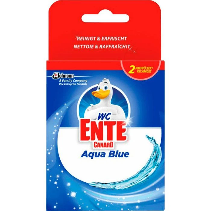 WC-Ente WC-Duftspüler Aqua Blue 4in1, Nachfüllpack, 2 X 40 G, 2 Stück 1 WC-Ente WC-Duftspüler Aqua Blue 4in1, Nachfüllpack, 2 X 40 G, 2 Stück