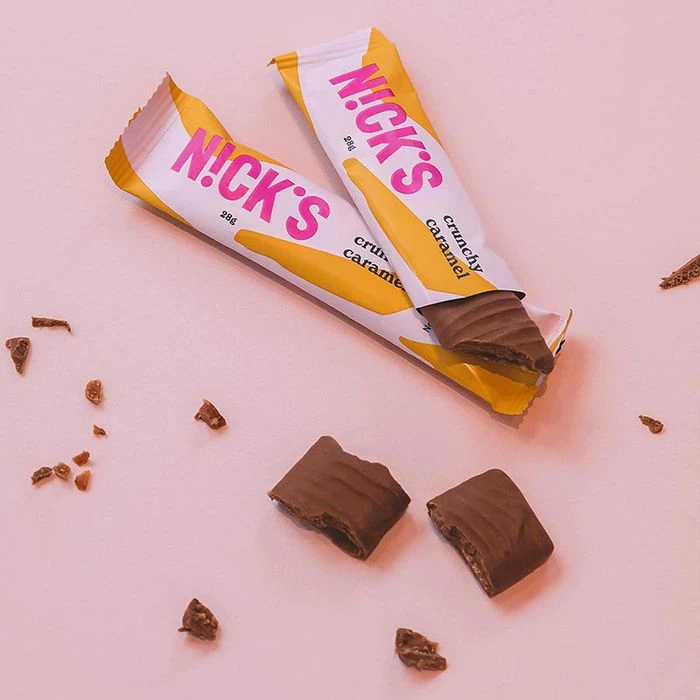 NICKS Schokoriegel Crunchy Caramel, 588g, Je 28g, 21 Riegel 3 NICKS Schokoriegel Crunchy Caramel, 588g, Je 28g, 21 Riegel – Bild 3