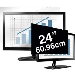 Fellowes Blickschutzfilter PrivaScreen 4811801, 24 Zoll / 60,96cm, Widescreen 16:9, Für Monitor