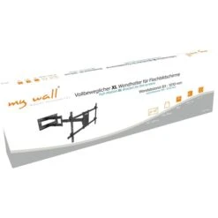 MyWall TV-Wandhalterung H27-1XL, Schwarz, Ultralang, Neigbar, Schwenkbar, 42-90 Zoll -Angebote HausGlanz Store 3ddf43255da13b4736e0f53807c9090fba19de0b tv wandhalterung mywall h27 1xl schwarz